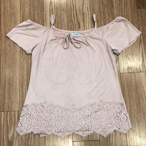 Maurices Tops - Maurices cold shoulder pink top!